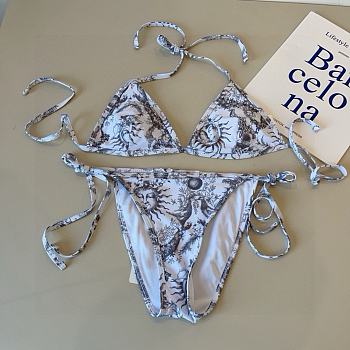 Dior one-piece swimsuit gray