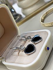 Chopard Black Onyx Heart Diamond Earrings - 4
