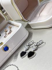 Chopard Black Onyx Heart Diamond Earrings - 3