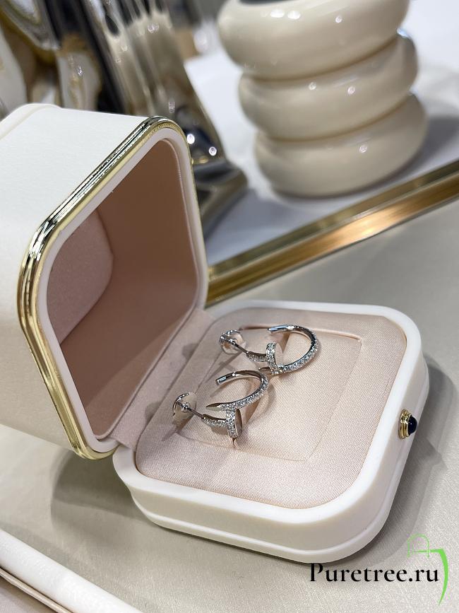 Cartier Full diamond nail earrings - 1