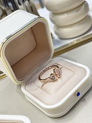 Chopard Pink Heart Diamond Ring Rose Gold - 3