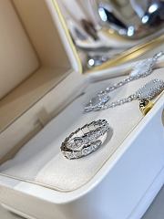 Bvlgari narrow version full diamond snake ring - 4