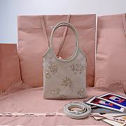 MIUMIU | IVY embroidered gabardine bag Chalk color - 6
