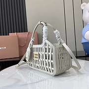 MIUMIU | Leather basket Chalk White Color - 4