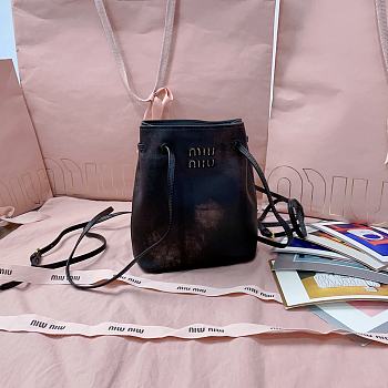 MIUMIU | Nappa leather pouch Coffee Color