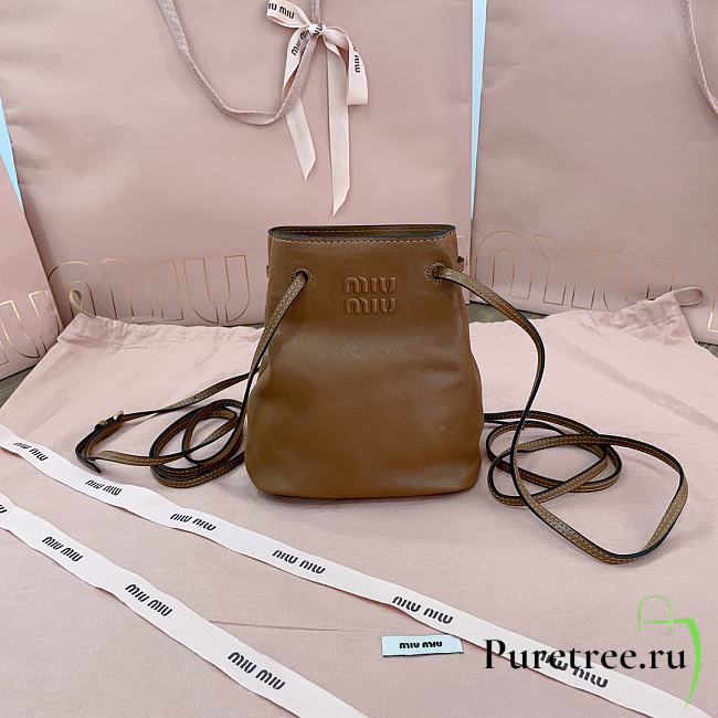MIUMIU | Nappa leather mini-bag Oak Color - 1