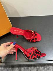 LOUIS VUITTON | Leopard Print Thin Cat Heel Ballet Sandals 01 - 6