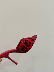 LOUIS VUITTON | Leopard Print Thin Cat Heel Ballet Sandals 01 - 3