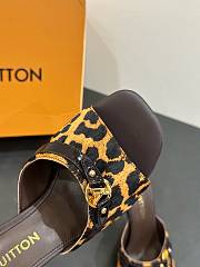 LOUIS VUITTON | Leopard Print Thin Cat Heel Ballet Sandals 02 - 6