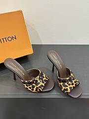 LOUIS VUITTON | Leopard Print Thin Cat Heel Ballet Sandals 02 - 4