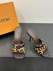 LOUIS VUITTON | Leopard Print Thin Cat Heel Ballet Sandals 02 - 2