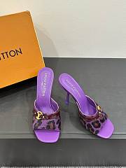 LOUIS VUITTON | Leopard Print Thin Cat Heel Ballet Sandals 03 - 5