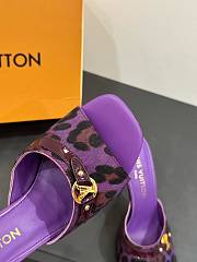 LOUIS VUITTON | Leopard Print Thin Cat Heel Ballet Sandals 03 - 3