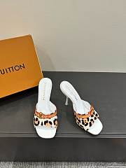 LOUIS VUITTON | Leopard Print Thin Cat Heel Ballet Sandals 04 - 5