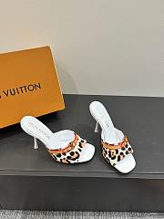 LOUIS VUITTON | Leopard Print Thin Cat Heel Ballet Sandals 04 - 4