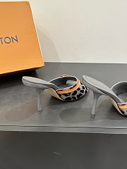 LOUIS VUITTON | Leopard Print Thin Cat Heel Ballet Sandals 05 - 2