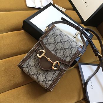 GUCCI | Horsebit 1955 Mini Crossbody Bag In Brown
