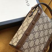 GUCCI | Horsebit 1955 Mini Crossbody Bag In Brown - 3