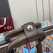 GUCCI | GG Supreme Canvas Beige and dark brown travel bag - 5