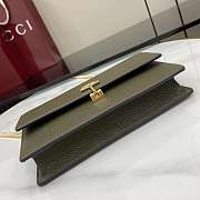 GUCCI | Softbit continental wallet ob chain grainy leather in green - 5