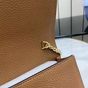 GUCCI | Softbit continental wallet ob chain grainy leather in brown - 3