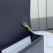 GUCCI | Softbit continental wallet ob chain grainy leather in black - 3