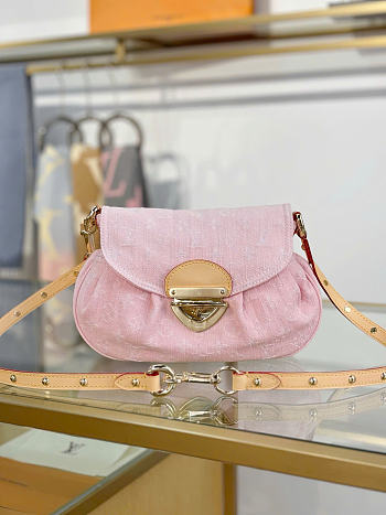 LOUIS VUITTON | Sunset Monogram Denim Bag In Pink