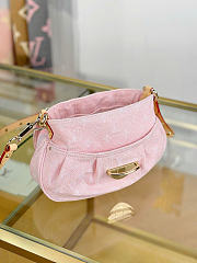 LOUIS VUITTON | Sunset Monogram Denim Bag In Pink - 6