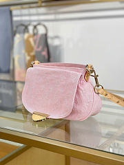 LOUIS VUITTON | Sunset Monogram Denim Bag In Pink - 5