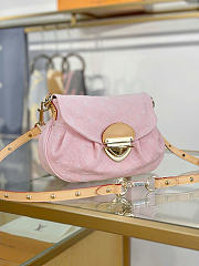 LOUIS VUITTON | Sunset Monogram Denim Bag In Pink - 3