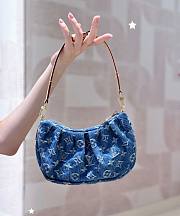 LOUIS VUITTON | Pochette Valley Bag Blue Denim M13571 - 1