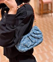 LOUIS VUITTON | Pochette Valley Bag Blue Denim M13571 - 6