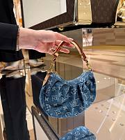 LOUIS VUITTON | Pochette Valley Bag Blue Denim M13571 - 5
