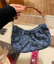 LOUIS VUITTON | Pochette Valley Bag Blue Denim M13571 - 2