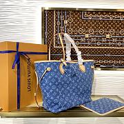 LOUIS VUITTON | Neverfull MM Bag Denim Blue M13192 - 6