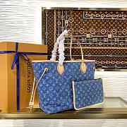 LOUIS VUITTON | Neverfull MM Bag Denim Blue M13192 - 5