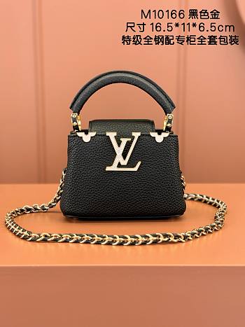 LOUIS VUITTON | Capucines Nano Bag In Black M10166