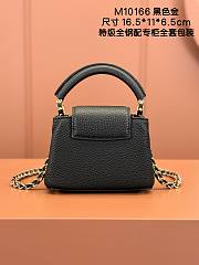 LOUIS VUITTON | Capucines Nano Bag In Black M10166 - 6