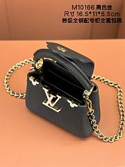LOUIS VUITTON | Capucines Nano Bag In Black M10166 - 5