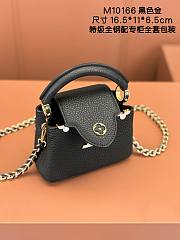 LOUIS VUITTON | Capucines Nano Bag In Black M10166 - 2