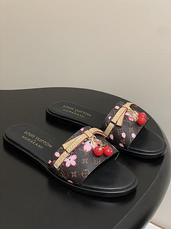 LV X TM Cherry pendant flat sandals 05