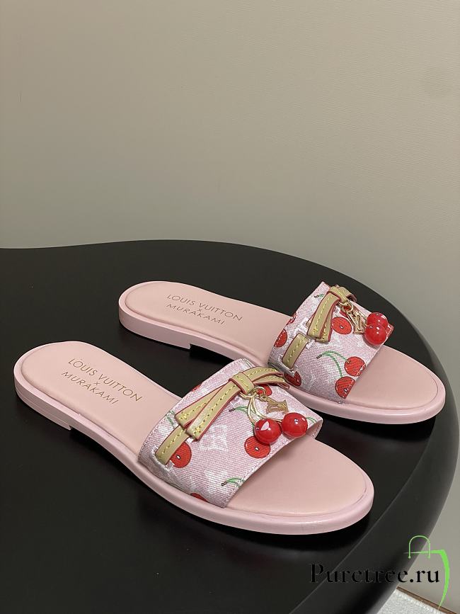 LV X TM Cherry pendant flat sandals 12 - 1