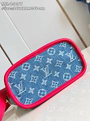  LV x TM Neverfull Inside Out BB bag Monogram Denim with cherry motif - 5
