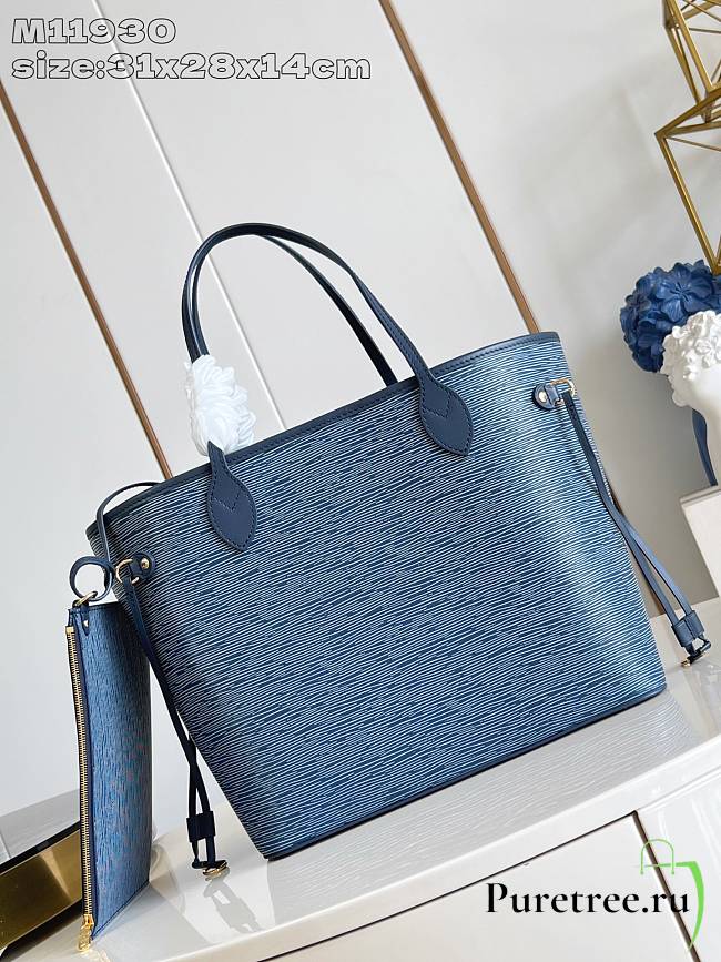 LOUIS VUITTON | Neverfull MM In Blue - 1