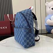 GUCCI | Children's GG backpack Blue and ivory GG denim - 4