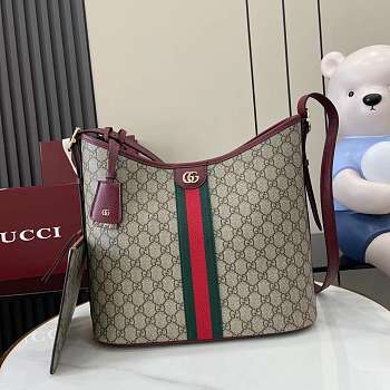 GUCCI | Ophidia large shoulder bag burgundy
