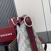 GUCCI | Ophidia large shoulder bag burgundy - 6