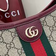 GUCCI | Ophidia large shoulder bag burgundy - 4