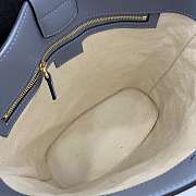 GUCCI | 73 medium bucket bag Dusty blue smooth leather - 6