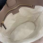 GUCCI | 73 medium bucket bag Taupe smooth leather - 2